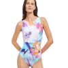 One Pieces Gottex | Mastectomy High Neck One Piece Swimsuit Gottex La Vie Est Belle