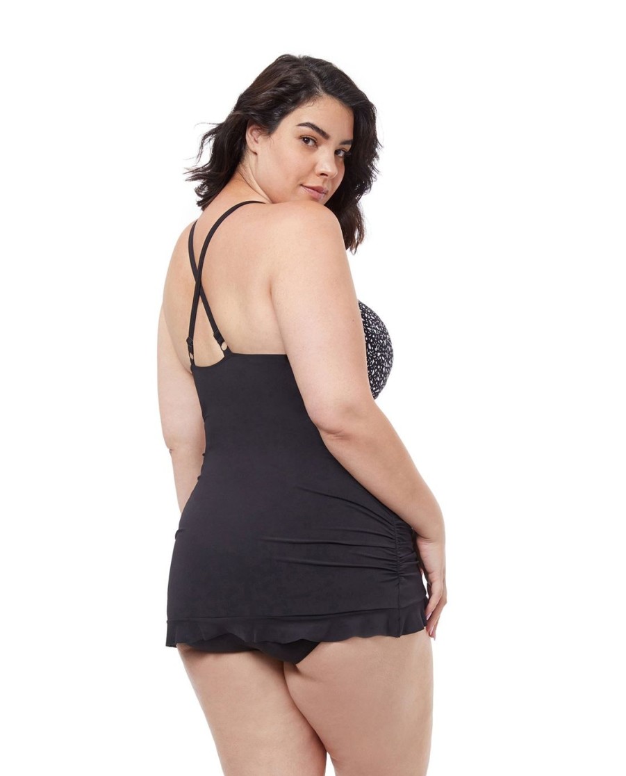 Plus Size Profile by Gottex | Profile By Gottex Bash Plus Size Underwire Halter Swimdress Profile Bash