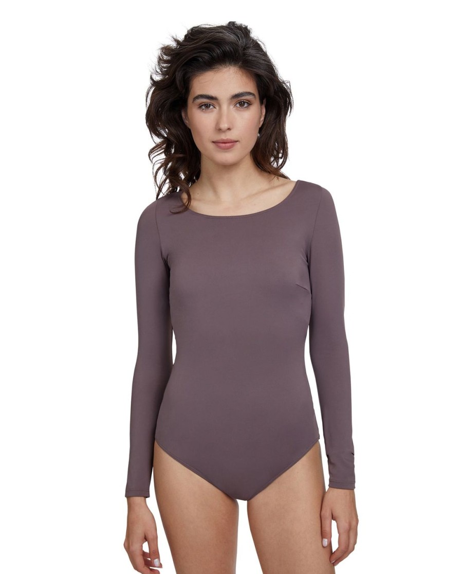 Gottex Modest Gottex Modest | Gottex Modest Round Neck Long Sleeve One Piece Swimsuit