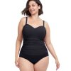 Plus Size Profile by Gottex | Profile By Gottex Tutti Frutti Plus Size Scoop Neck Shirred One Piece Swimsuit