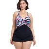 Plus Size Profile by Gottex | Profile By Gottex Wild Parade Plus Size V-Neck Swimdress Profile Wild Parade