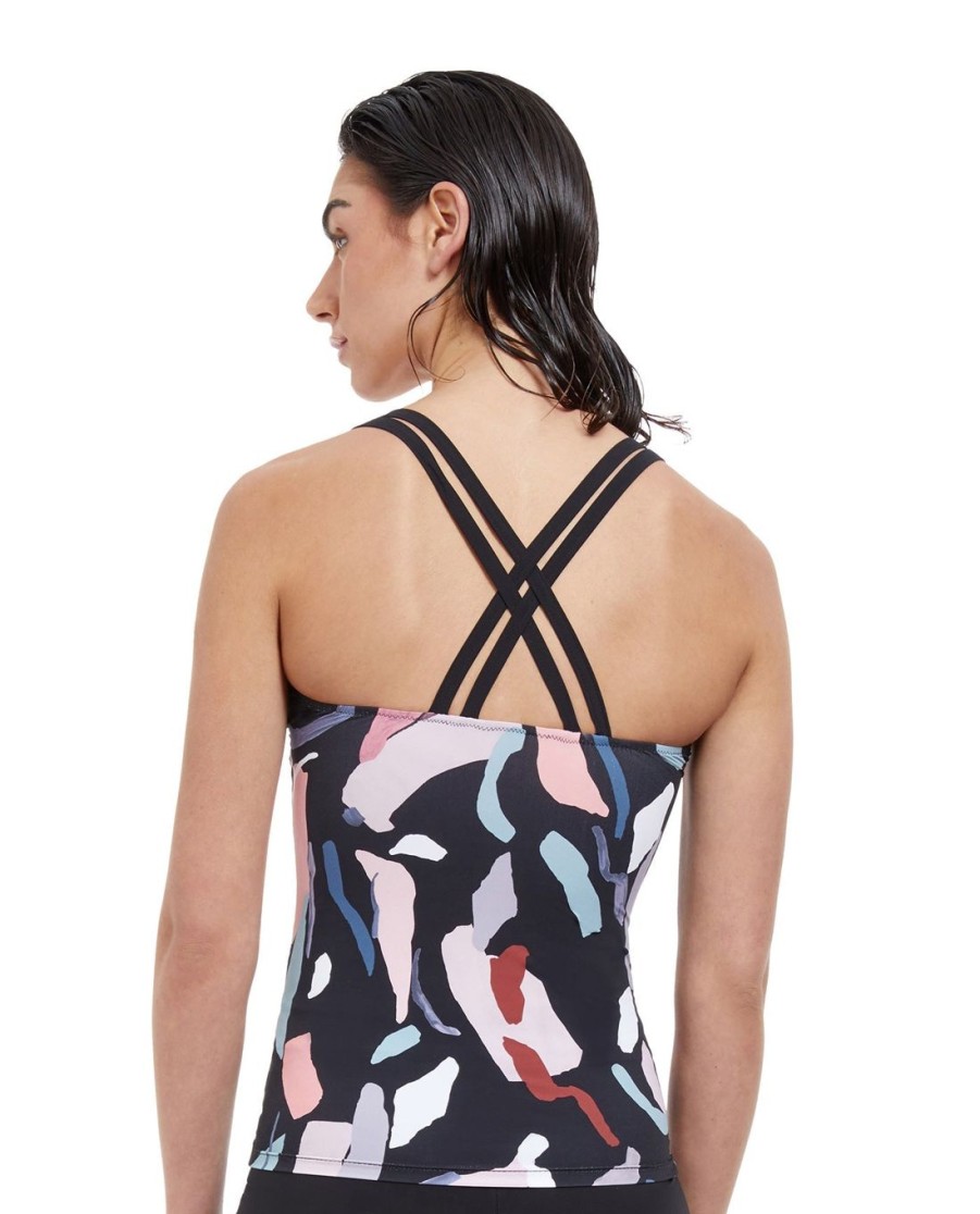 D-G Cup Free Sport | D-Cup High Neck Strappy Tankini Top Free Sport Rocky