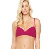 Bikinis Gottex | Gottex Au Naturel Underwire Surplice Bikini Top Gottex Au Naturel Cherry