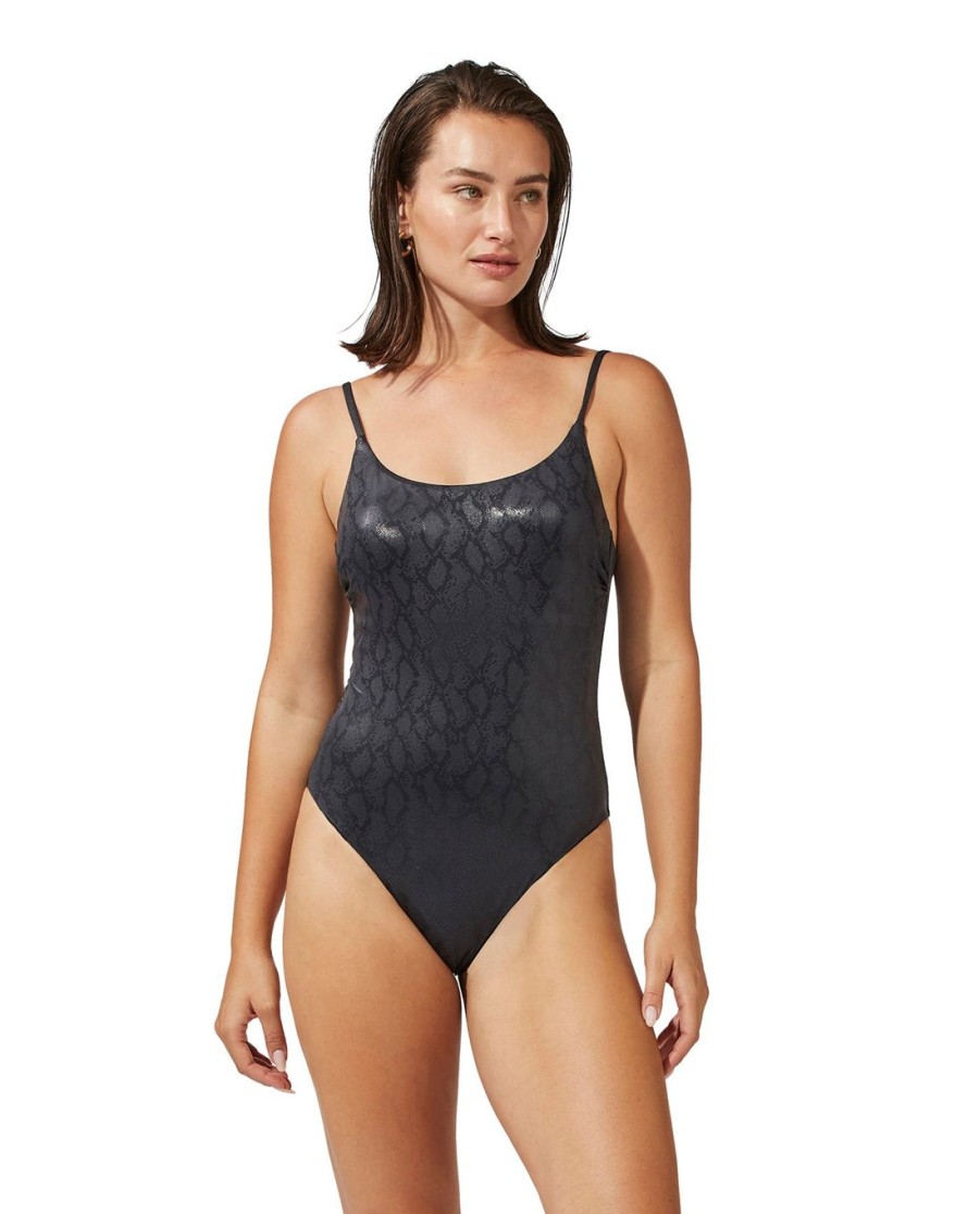 One Pieces Gottex Luma | Luma Ivy Round Neck One Piece Swimsuit