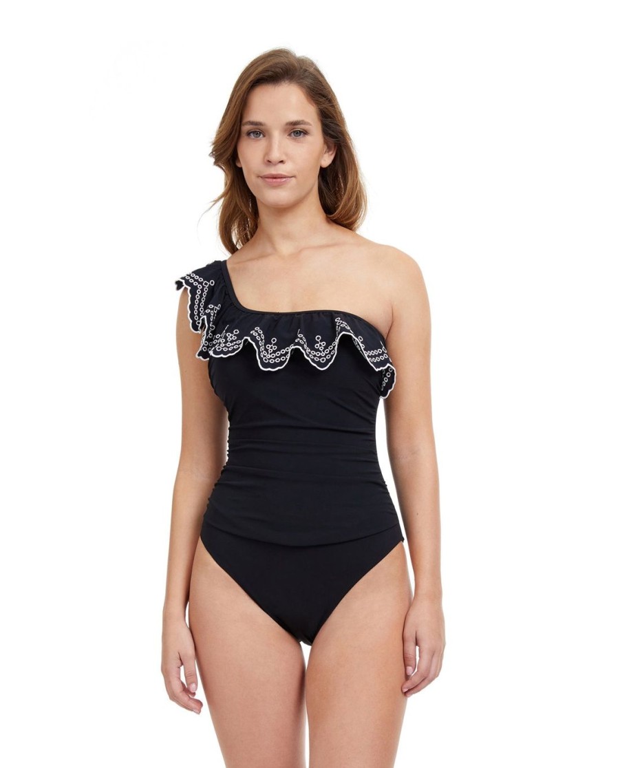 One Pieces Profile by Gottex | Profile By Gottex Lola Ruffle One Shoulder One Piece Swimsuit Profile Lola