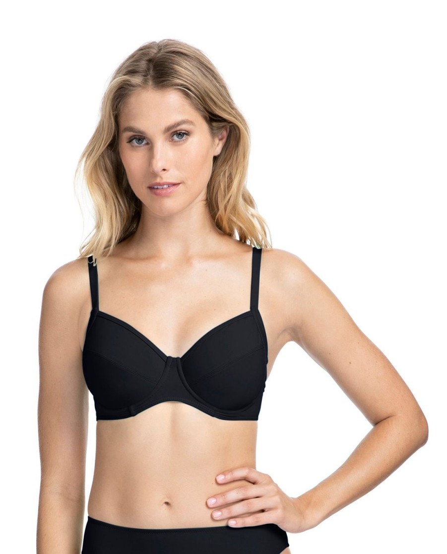 D-G Cup Profile by Gottex | Profile By Gottex Tutti Frutti F-Cup Tie Front Push Up Underwire Bikini Top