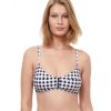 Bikinis Gottex Luma | Luma Retro Glow Bralette Bikini Top Luma Retro Glow Black And White