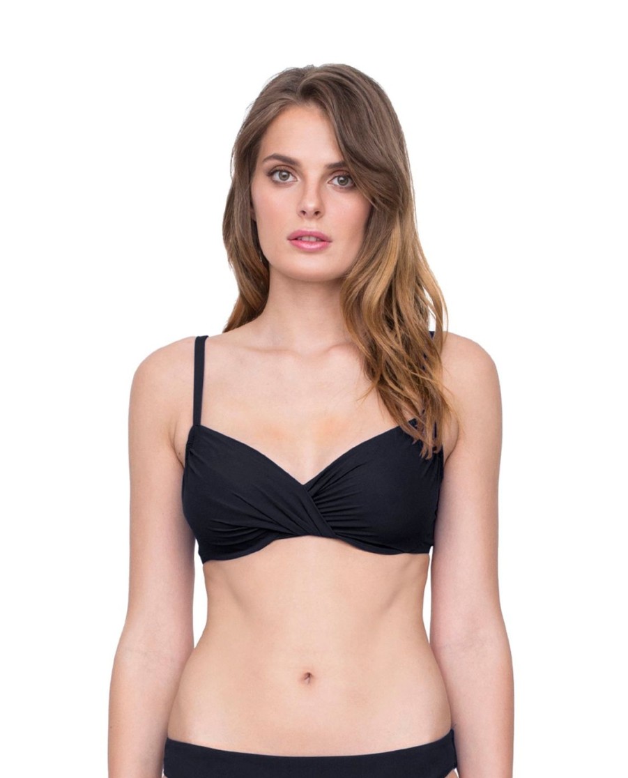 D-G Cup Gottex | Gottex Vista Surplice Underwire D-Cup Bikini Top