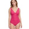 One Pieces Profile by Gottex | Profile By Gottex Tutti Frutti V-Neck One Piece Swimsuit Profile Tutti Frutti Rose