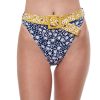 Bikinis Gottex Luma | Luma Shimmering Daisies High Leg Sexy Bikini Bottom