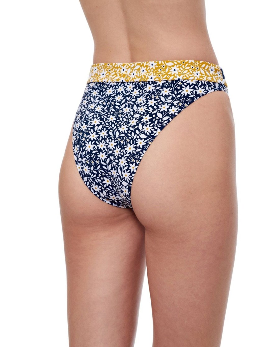 Bikinis Gottex Luma | Luma Shimmering Daisies High Leg Sexy Bikini Bottom