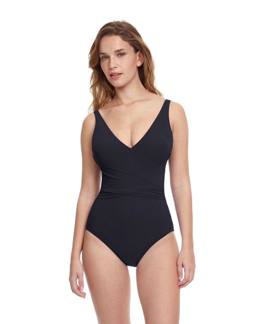 One Pieces Profile by Gottex | Profile By Gottex Tutti Frutti V Neck Surplice One Piece Swimsuit