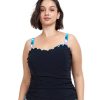 Plus Size Profile by Gottex | Profile By Gottex Moroccan Escape Plus Size Sweetheart Underwire Tankini Top Profile Moroccan Escape Black