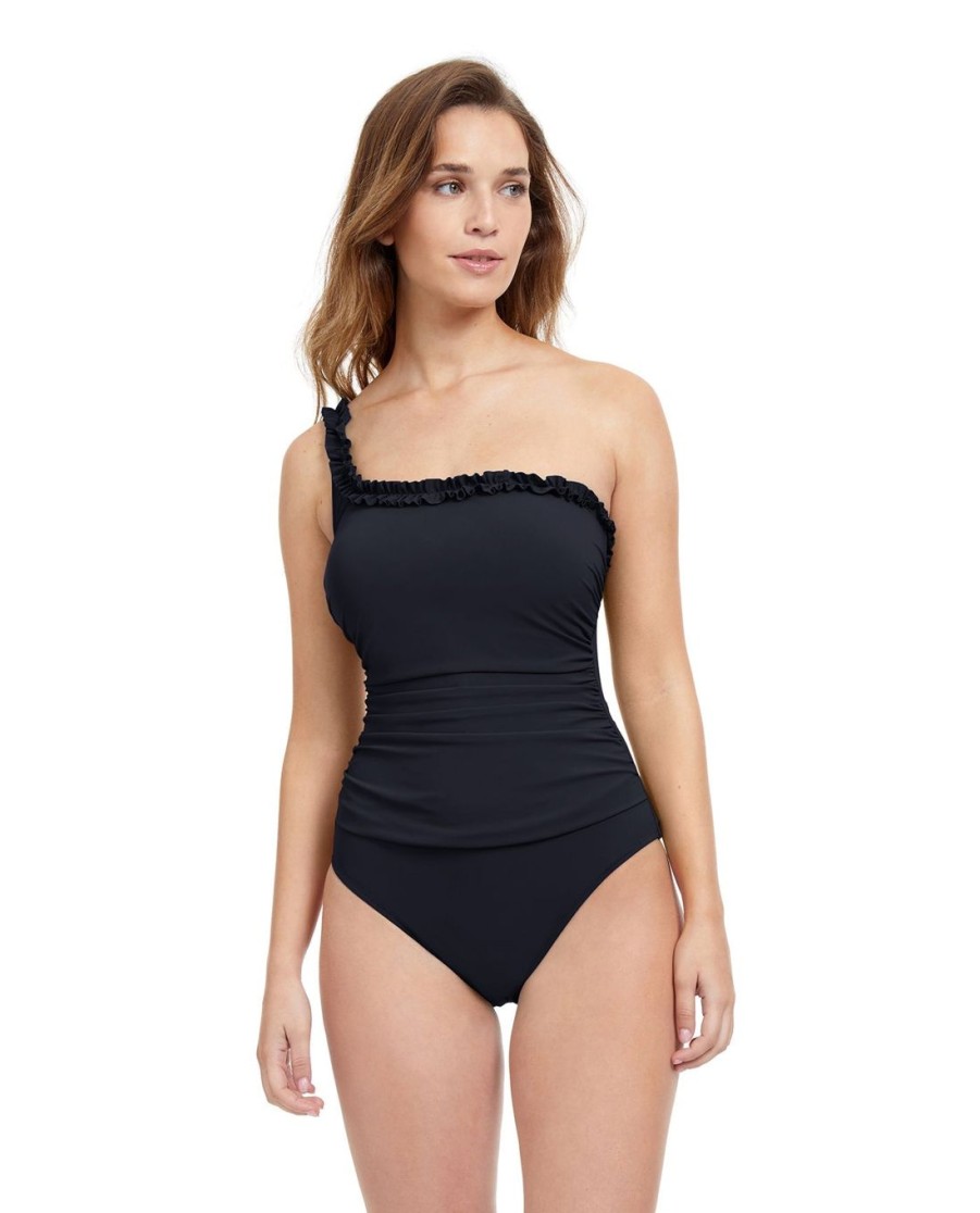 One Pieces Profile by Gottex | Profile By Gottex Frill Me Ruffle One Shoulder One Piece Swimsuit