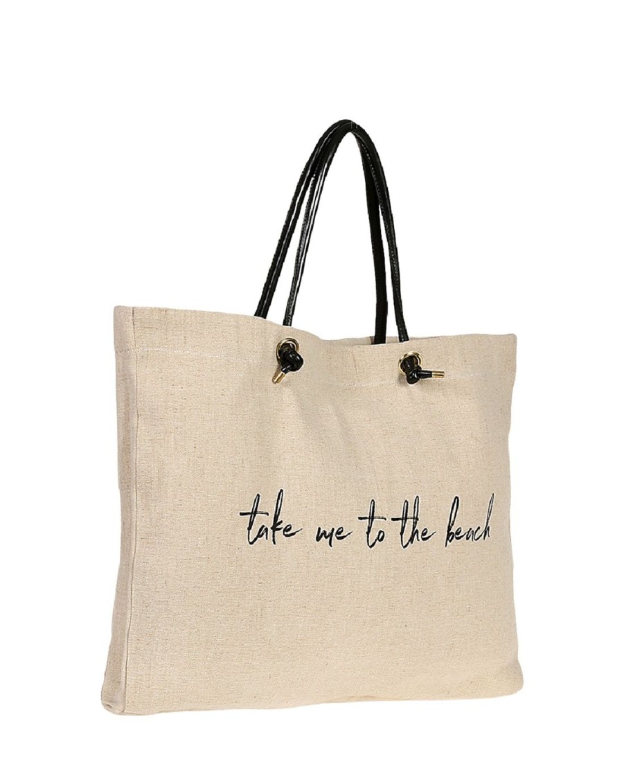 Accessories Gottex Accessories | Gottex Take Me To The Beach Bag Gottex Cream