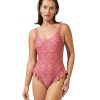 One Pieces Gottex Luma | Round Neck Fringed One Piece Swimsuit Luma Poppy