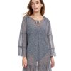 Cover Ups Profile by Gottex | Profile By Gottex Colette V-Neck Mesh Tunic Cover Up Profile Colette