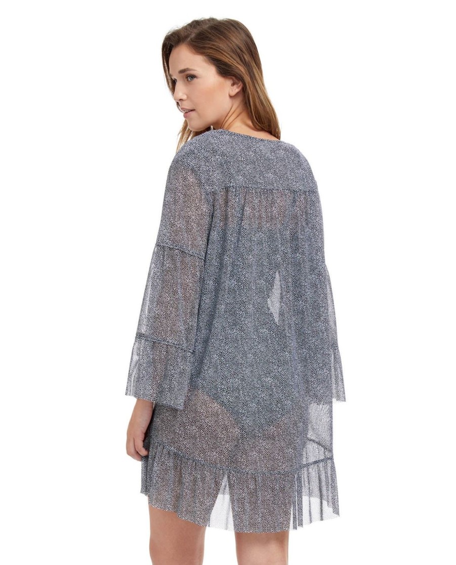 Cover Ups Profile by Gottex | Profile By Gottex Colette V-Neck Mesh Tunic Cover Up Profile Colette