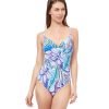 One Pieces Profile by Gottex | Profile By Gottex Tropic Boom V-Neck Surplice One Piece Swimsuit