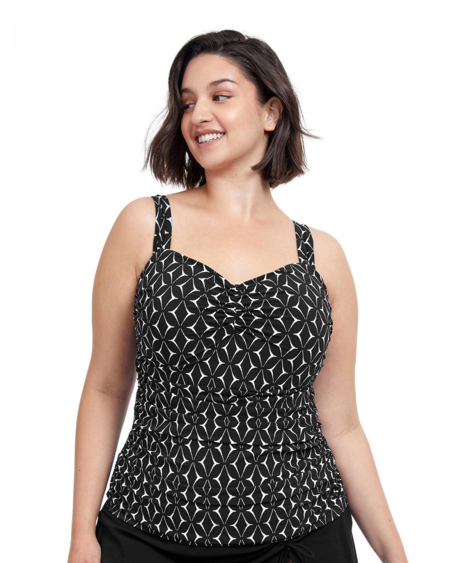 Plus Size Profile by Gottex | Profile By Gottex Supreme Plus Size Shirred Underwire Tankini Top