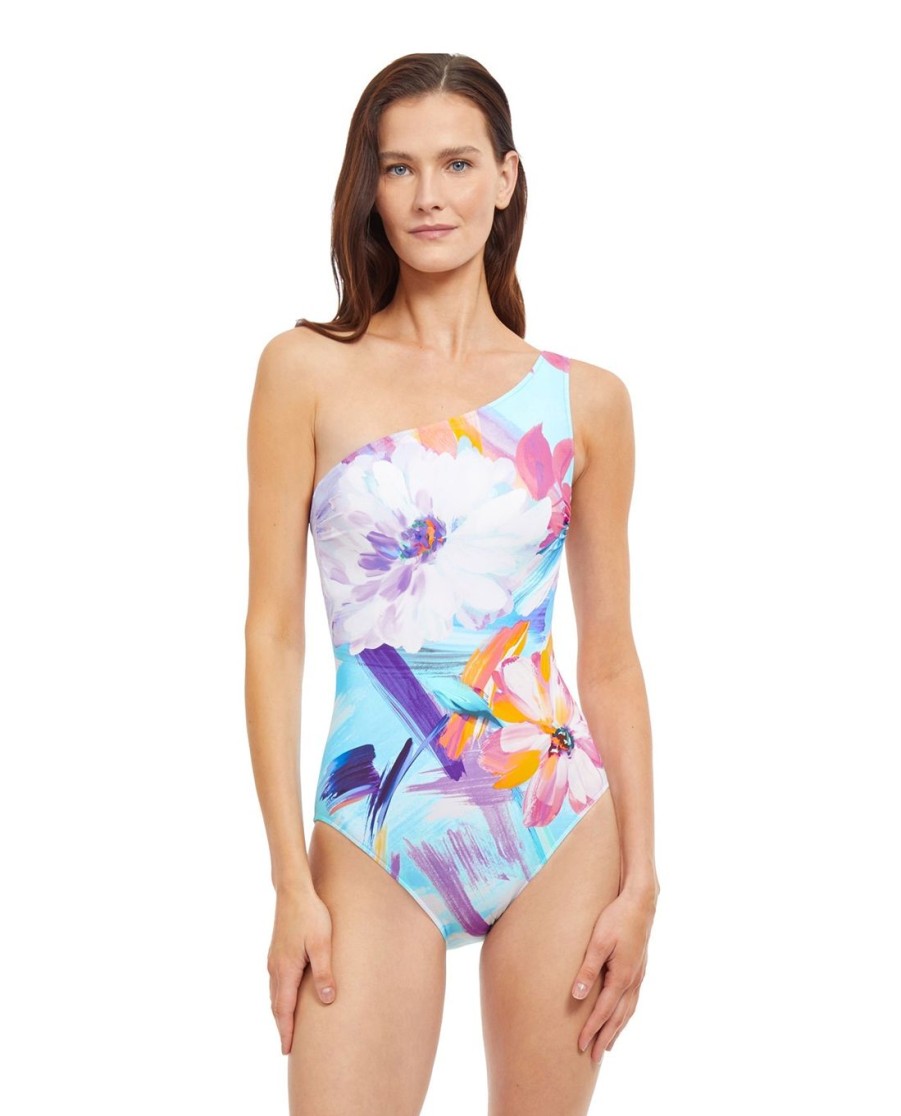 One Pieces Gottex | One Shoulder One Piece Swimsuit Gottex La Vie Est Belle