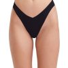 Bikinis Gottex Au Naturel | Au Naturel Iman High Leg Bikini Bottom Au Naturel Black