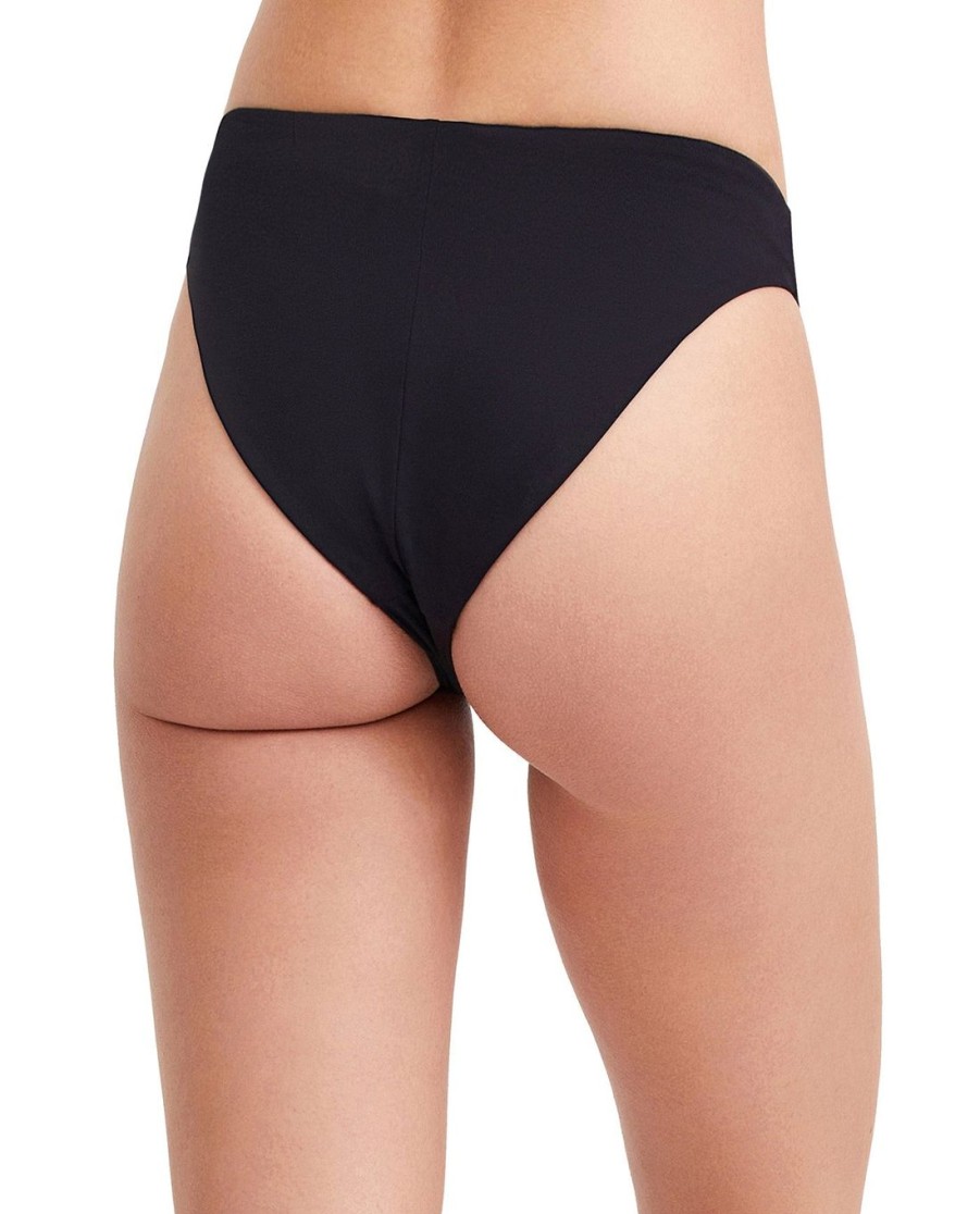 Bikinis Gottex Au Naturel | Au Naturel Iman High Leg Bikini Bottom Au Naturel Black