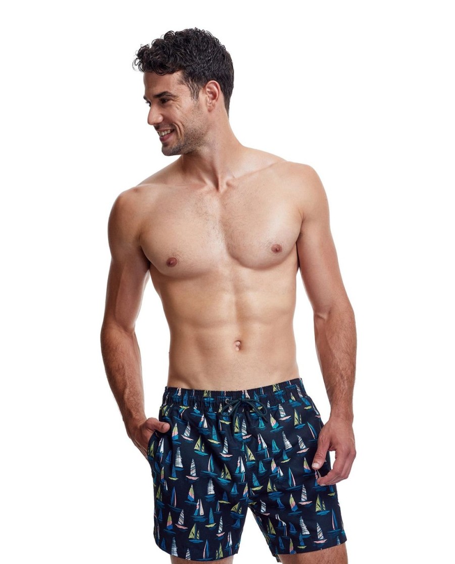 Men Gottex Men | Gottex Men 5-Inch Swim Trunks