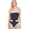 One Pieces Gottex | Gottex High Class Bandeau Strapless One Piece Swimsuit