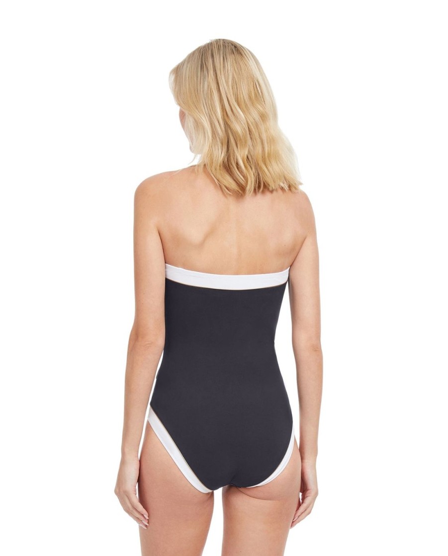 One Pieces Gottex | Gottex High Class Bandeau Strapless One Piece Swimsuit