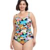 Plus Size Profile by Gottex | Profile By Gottex Rising Sun Plus Size One Piece Swimsuit Profile Rising Sun Black