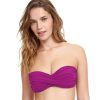 Bikinis Profile by Gottex | Profile By Gottex Tutti Frutti Bandeau Twist Front Bikini Top Profile Tutti Frutti Warm Violet